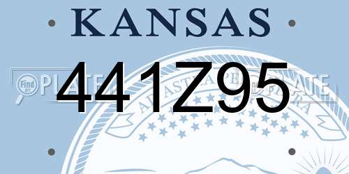 441Z95 Kansas License Plate