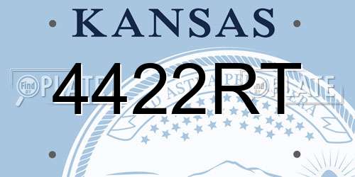 4422RT Kansas License Plate