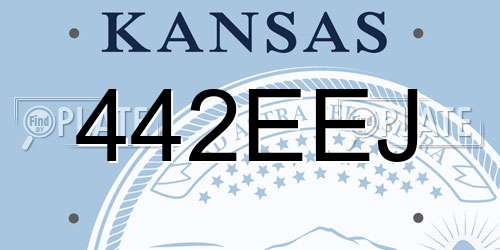 442EEJ Kansas License Plate