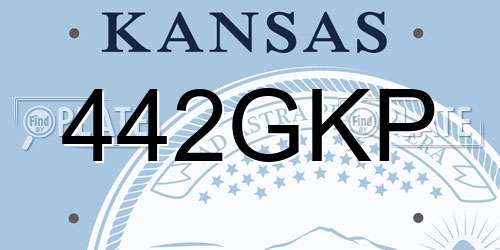 442GKP Kansas License Plate