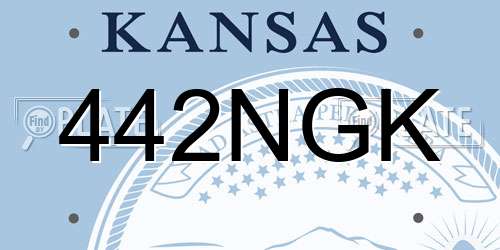 442NGK Kansas License Plate