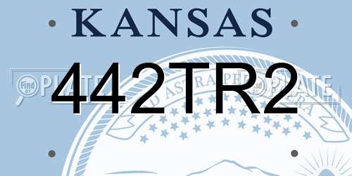442TR2 Kansas License Plate