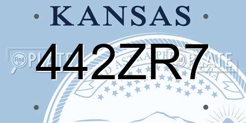 442ZR7 Kansas License Plate