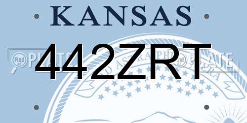 442ZRT Kansas License Plate