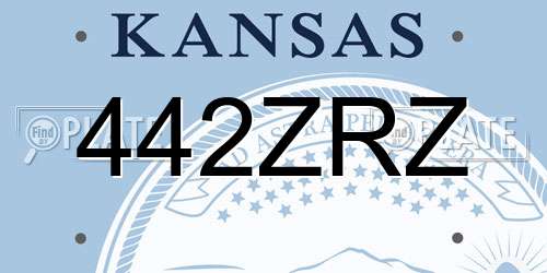 442ZRZ Kansas License Plate