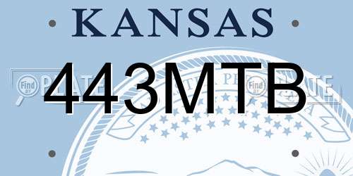 443MTB Kansas License Plate