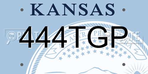 444TGP Kansas License Plate