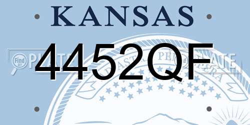 4452QF Kansas License Plate