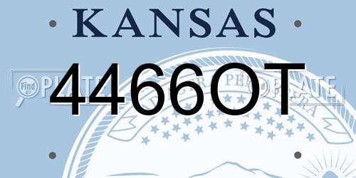 4466OT Kansas License Plate
