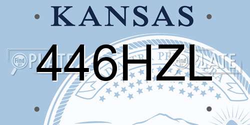 446HZL Kansas License Plate