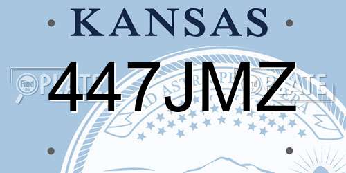 447JMZ Kansas License Plate