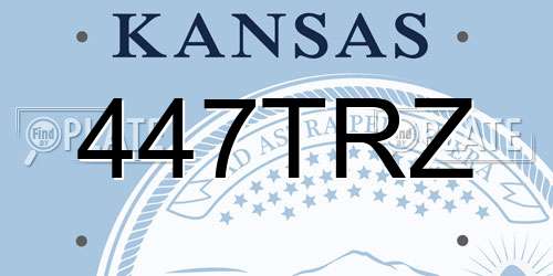 447TRZ Kansas License Plate