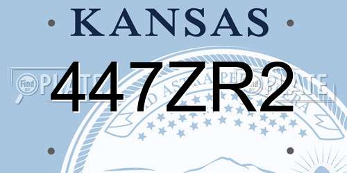 447ZR2 Kansas License Plate