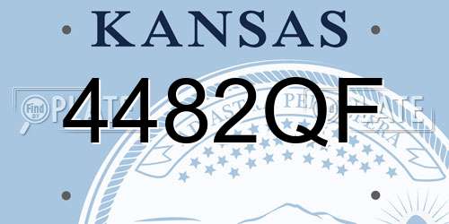 4482QF Kansas License Plate