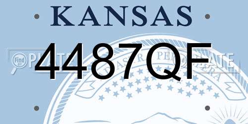 4487QF Kansas License Plate