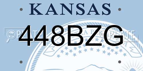 448BZG Kansas License Plate