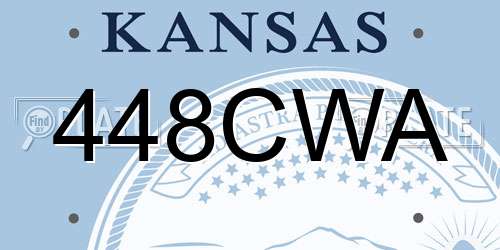448CWA Kansas License Plate