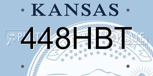 448HBT Kansas License Plate