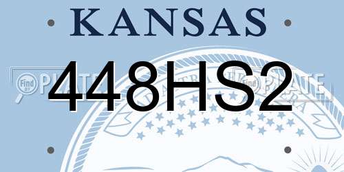 448HS2 Kansas License Plate