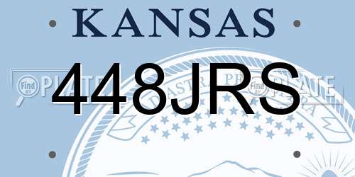 448JRS Kansas License Plate