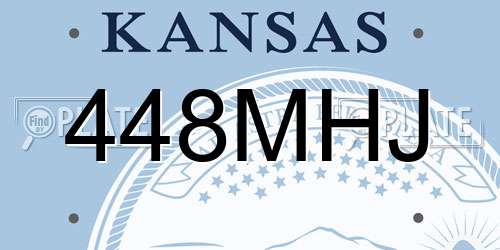 448MHJ Kansas License Plate