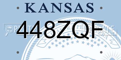 448ZQF Kansas License Plate