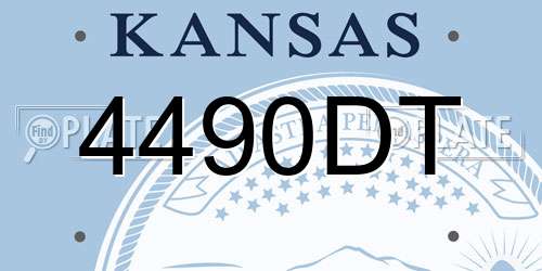 4490DT Kansas License Plate