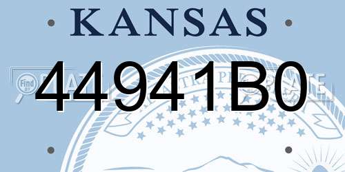 44941B0 Kansas License Plate