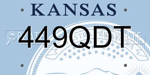 449QDT Kansas License Plate