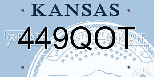 449QOT Kansas License Plate