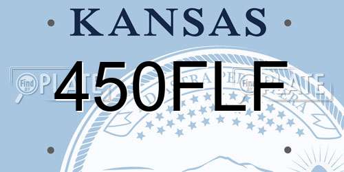 450FLF Kansas License Plate