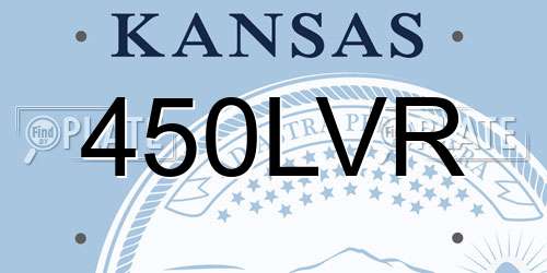 450LVR Kansas License Plate