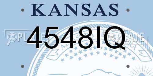 4548IQ Kansas License Plate
