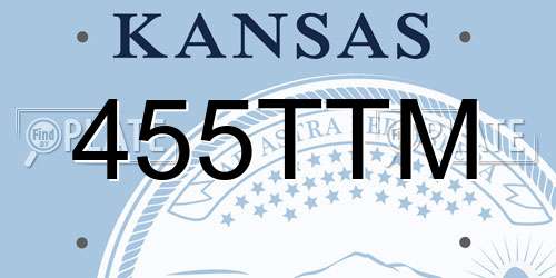 455TTM Kansas License Plate