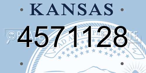 4571128 Kansas License Plate