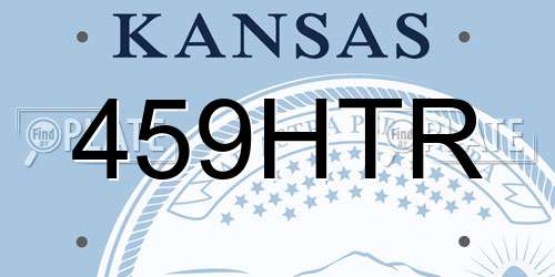 459HTR Kansas License Plate