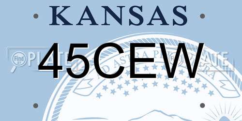 45CEW Kansas License Plate