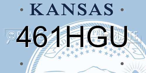 461HGU Kansas License Plate