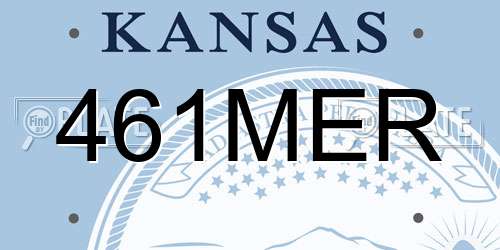 461MER Kansas License Plate