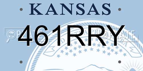 461RRY Kansas License Plate
