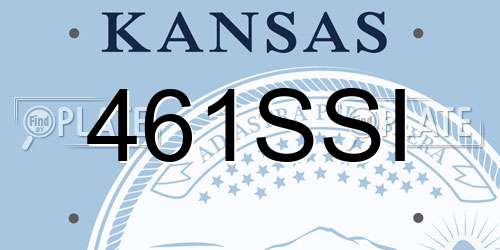 461SSI Kansas License Plate