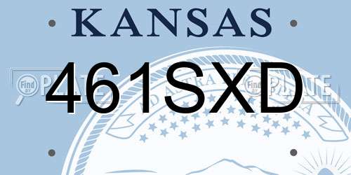 461SXD Kansas License Plate