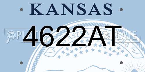 4622AT Kansas License Plate