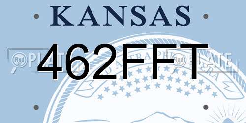 462FFT Kansas License Plate