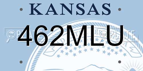 462MLU Kansas License Plate