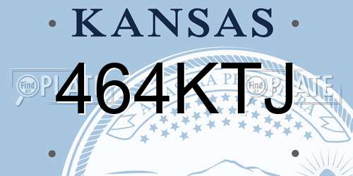 464KTJ Kansas License Plate