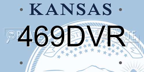 469DVR Kansas License Plate