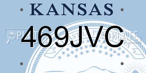 469JVC Kansas License Plate