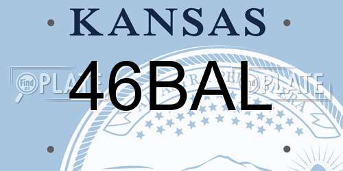 46BAL Kansas License Plate