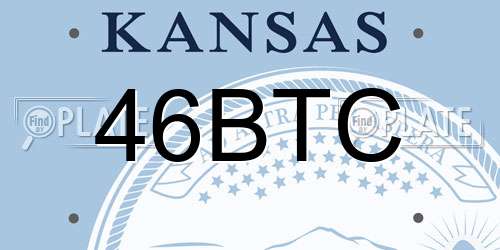 46BTC Kansas License Plate